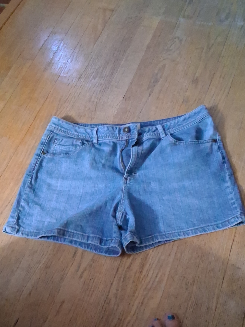 St. John's Bay Light Blue Denim Jean Shorts